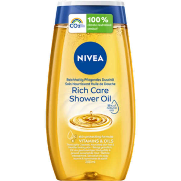 Nivea Rich Care Shower Oil - 200ml