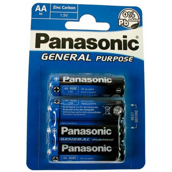 Panasonic R6 4xAA Batteries