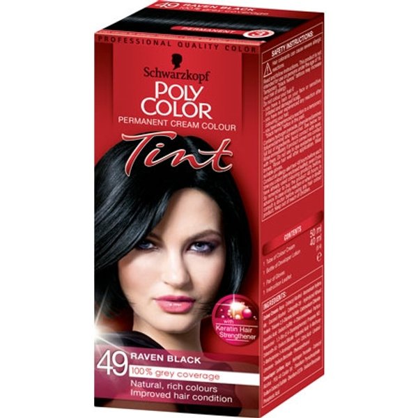 Schwarzkopf Poly Color Tint Hair Colour - 49 Raven Black