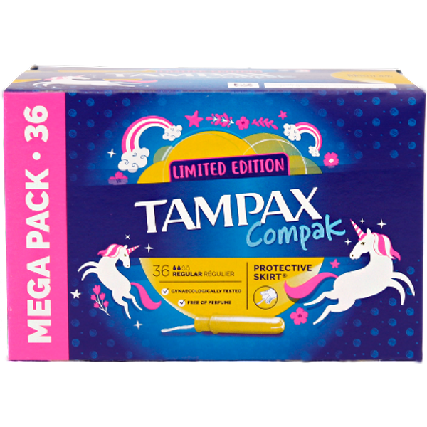 Tampax Limited Edition Compak Regular Tampons - 36 pcs