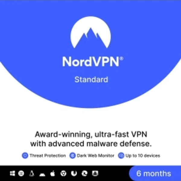 NordVPN | 10 Geräte | 6 Monate | Unbegrenzt online | 5000+ Server