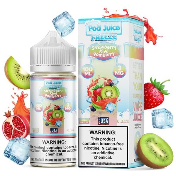 Pod Juice Strawberry Kiwi Pomberry Freeze E-juice 100ml