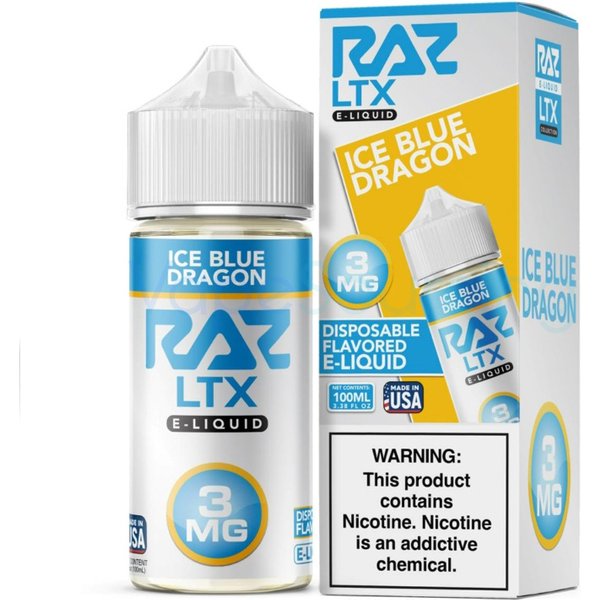 Pod Juice X RAZ LTX Iced Blue Dragon E-juice 100ml