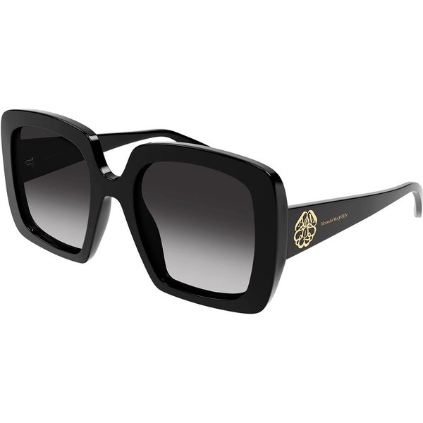 Alexander McQueen AM0378S 001 Women’s Sunglasses Black Size 54
