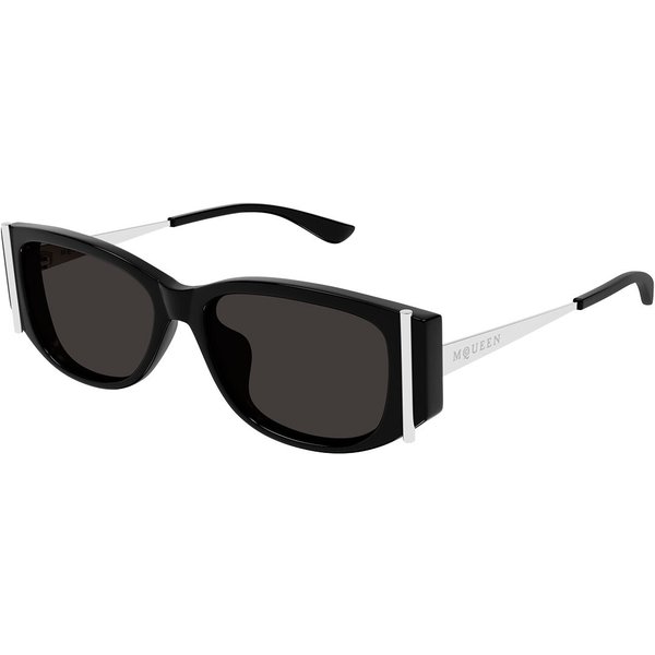 Alexander McQueen AM0494SA Asian Fit 001 Women’s Sunglasses Black Size 55
