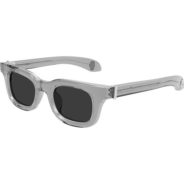 Alexander McQueen AM0547S Asian Fit 003 Men's Sunglasses Grey Size 46
