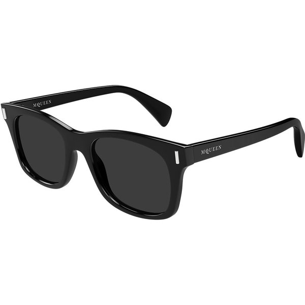 Alexander McQueen AM0551S Asian Fit 001 Men's Sunglasses Black Size 52