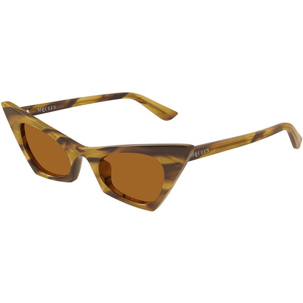 Alexander McQueen AM0557S 003 Women’s Sunglasses Tortoiseshell Size 48