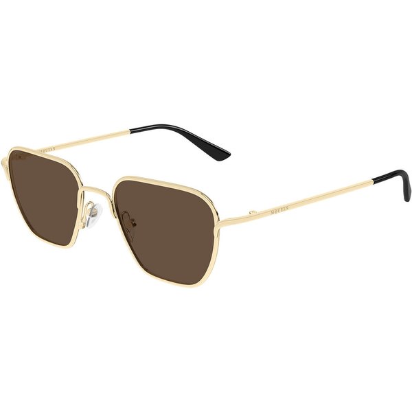 Alexander McQueen AM0561S 002 Men's Sunglasses Gold Size 50