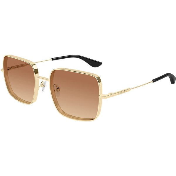 Alexander McQueen AM0564S 002 Women’s Sunglasses Gold Size 55
