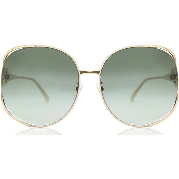 Gucci GG0225S 003 Women’s Sunglasses Gold Size 63