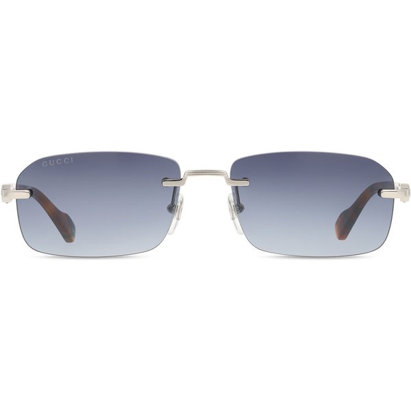 Gucci GG1221S 007 Men's Sunglasses Silver Size 56