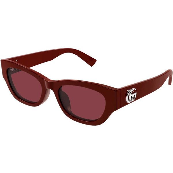 Gucci GG1954SA Asian Fit 003 Women’s Sunglasses Burgundy Size 53