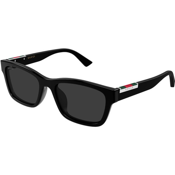 Gucci GG2092SA Asian Fit 001 Men's Sunglasses Black Size 55