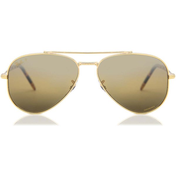 レイバン Ray-Ban RB3625 New Aviator Polarized 9196G5 メガネ フレーム - 男性用 - 金色