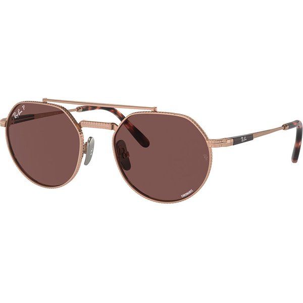 レイバン Ray-Ban RB8265 Jack II チタン 製 Polarized 3140AF メガネ フレーム - 男性用 - Rose-金色
