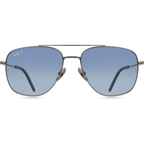 レイバン Ray-Ban RB8097 William チタン 製 Polarized 165/S3 メガネ フレーム - 男性用 - Gunmetal