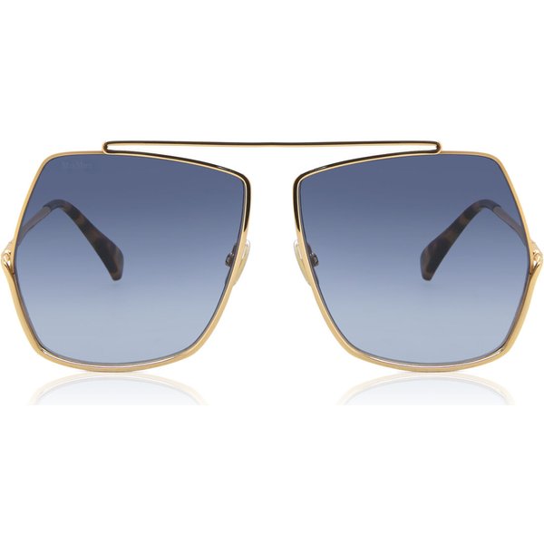 Max Mara MM0006 30W Women’s Sunglasses Gold Size 64