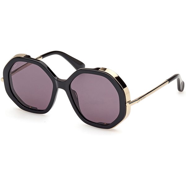 Max Mara MM0094 LIZ 01A Women’s Sunglasses Black Size 55