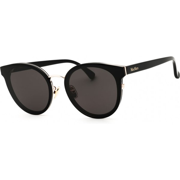 Max Mara MM0104-K Asian Fit 01A Women’s Sunglasses Black Size 63