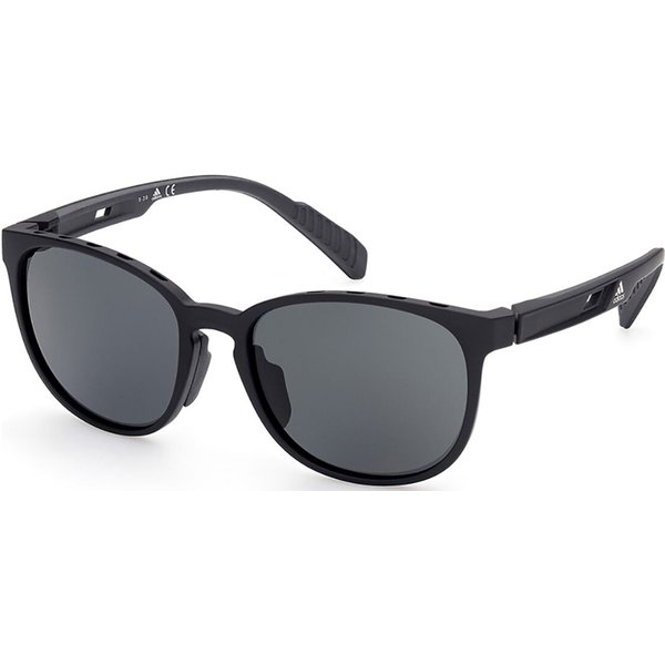 Adidas Sport SP0036 Polarized 02A Men's Sunglasses Black Size 56