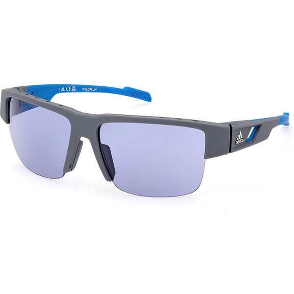 Adidas Sport SP0070 20V Men's Sunglasses Grey Size 68