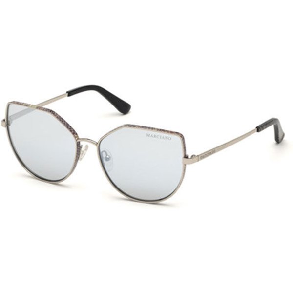 Guess GM0801 10B Women’s Sunglasses Silver Size 57