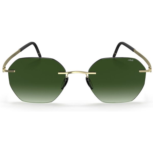 Silhouette Cabrillo Rimless 8748/75 8540 Men's Sunglasses Gold Size 50
