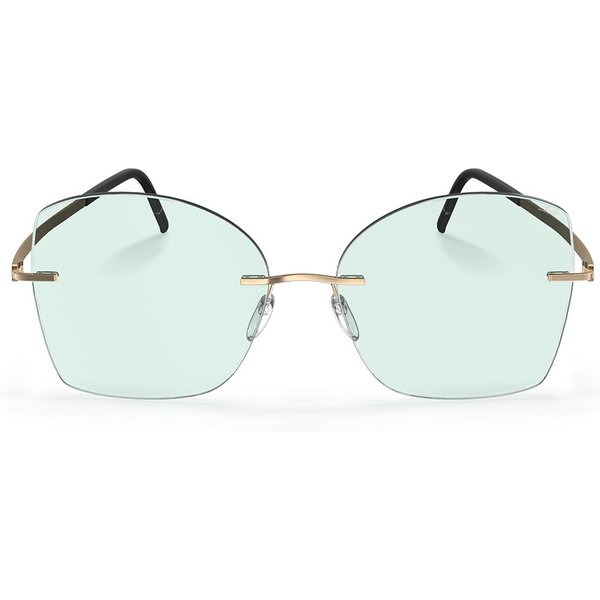 Silhouette Terranea Rimless 8193/75 7520 Men's Sunglasses Gold Size 55