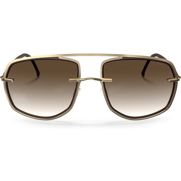 Silhouette New York Sky 8733/75 7520 Men's Sunglasses Gold Size 58