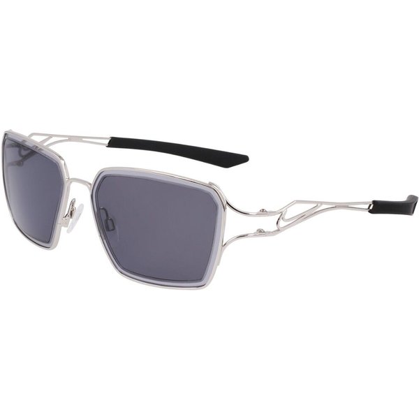 Nike VEIL PRISM EV24049 040 Men's Sunglasses Silver Size 57