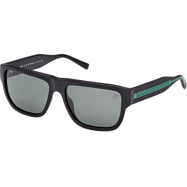 Timberland TB9337 Polarized 02R Men's Sunglasses Black Size 58