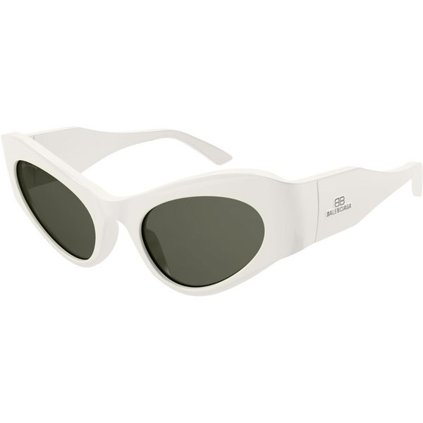 Balenciaga BB0177S 005 Women’s Sunglasses White Size 55