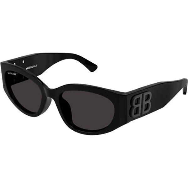 Balenciaga BB0324SK Asian Fit 001 Women’s Sunglasses Black Size 55