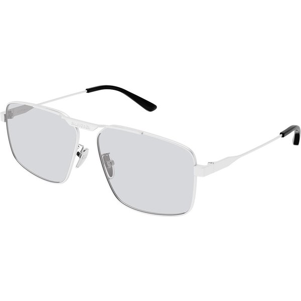 Balenciaga BB0418SK Asian Fit 004 Men's Sunglasses Silver Size 62