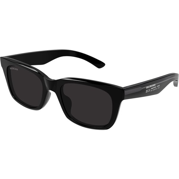 Balenciaga BB0468S Asian Fit 001 Men's Sunglasses Black Size 53