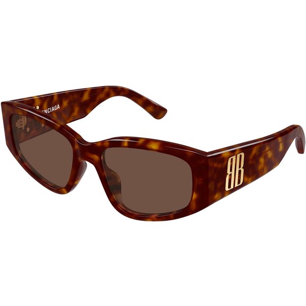Balenciaga BB0475S Asian Fit 002 Women’s Sunglasses Tortoiseshell Size 56