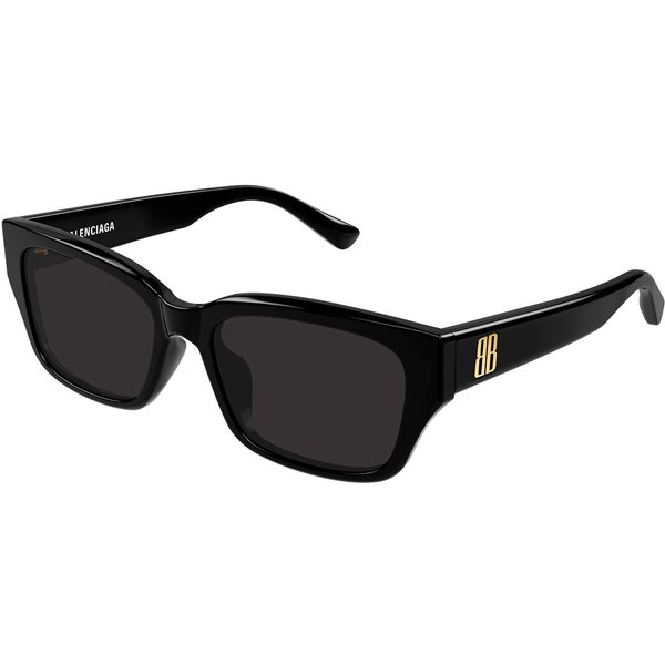 Balenciaga BB0480SK Asian Fit 001 Men's Sunglasses Black Size 56