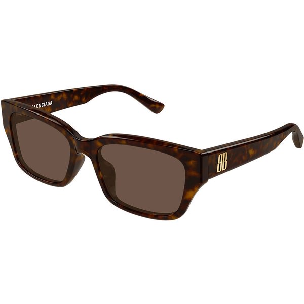 Balenciaga BB0480SK Asian Fit 002 Men's Sunglasses Tortoiseshell Size 56