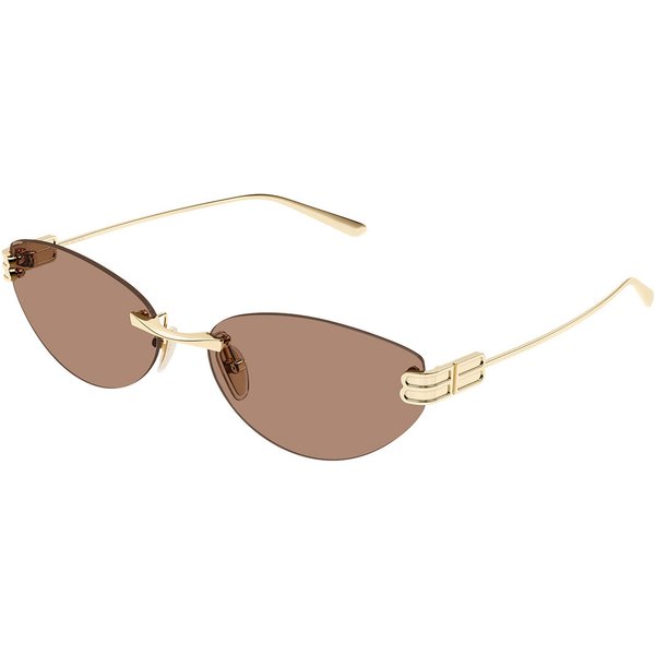 Balenciaga BB0486S Asian Fit 004 Women’s Sunglasses Gold Size 61