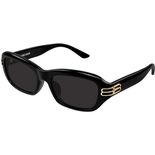 Balenciaga BB0471SK Asian Fit 001 Women’s Sunglasses Black Size 55