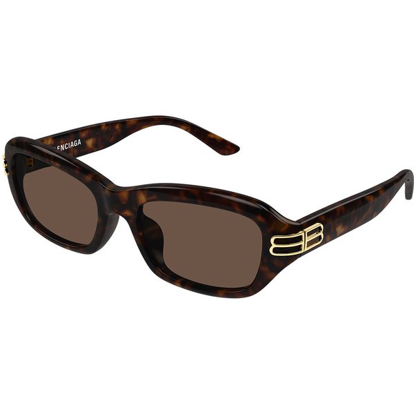 Balenciaga BB0471SK Asian Fit 002 Women’s Sunglasses Tortoiseshell Size 55