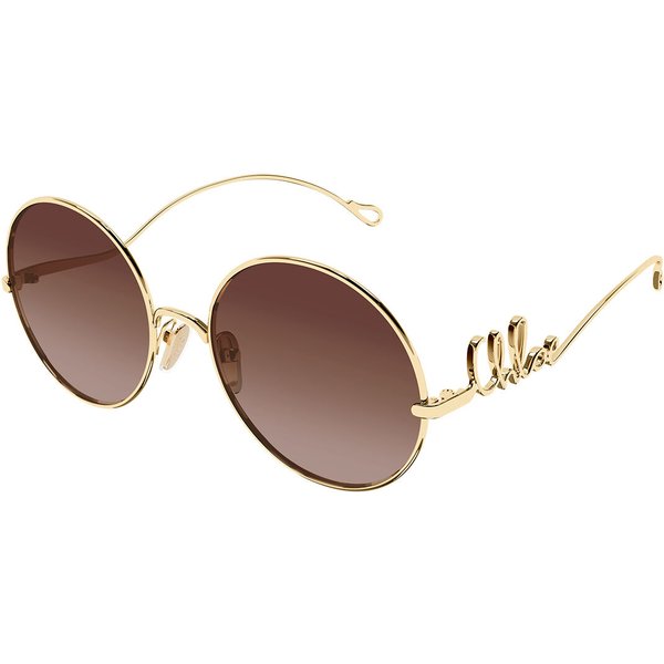 Chloé CH0372S 001 Women’s Sunglasses Gold Size 56