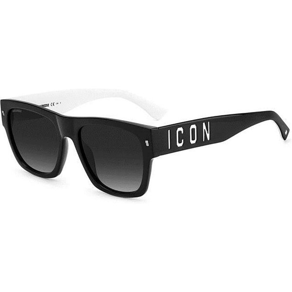Dsquared2 ICON 0004/S 80S/9O Men's Sunglasses Black Size 55