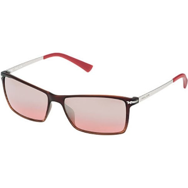 Police S1957 LOOK BLACK 3 ABRM Men's Sunglasses Red Size 58