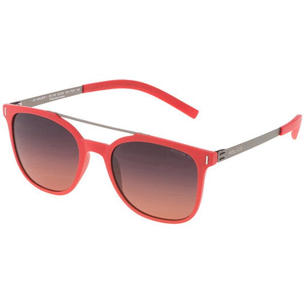 Police SPL169 WAGER 1 Polarized 7FZP Men's Sunglasses Red Size 52