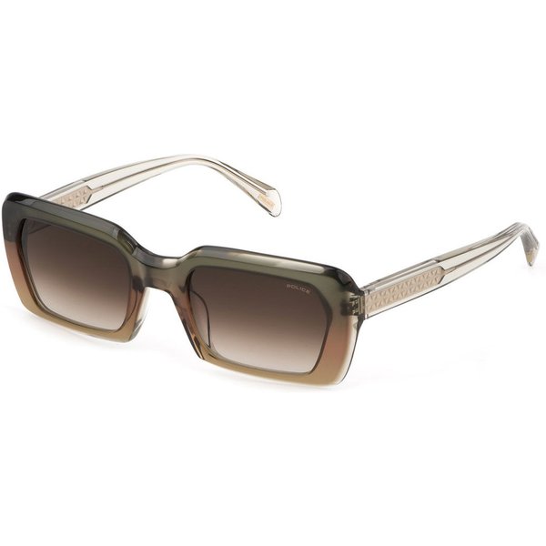 Police SPLG21 06PC Women’s Sunglasses Brown Size 53