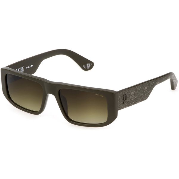 Police SPLL13 GOTH 2 073M Men's Sunglasses Green Size 55