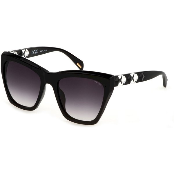 Police SPLL36 HEDRON 2 0700 Women’s Sunglasses Black Size 54