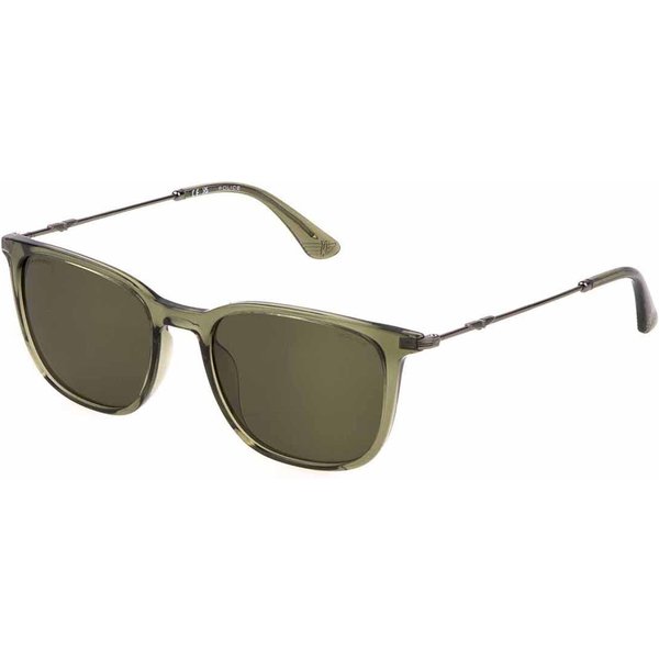 Police SPLL77 ORIGINS LITE 17 G61P Men's Sunglasses Green Size 53
